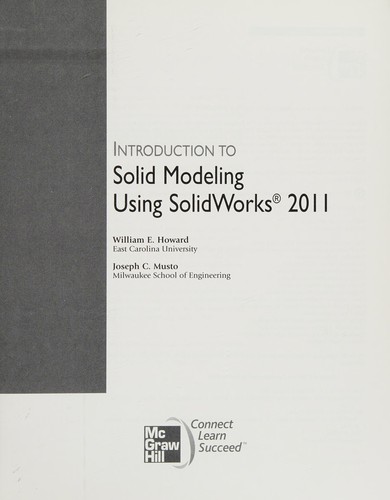 Introduction to Solid Modeling Using SolidWorks 2011