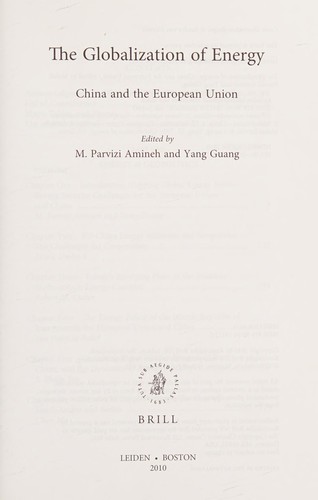 The Globalization of Energy