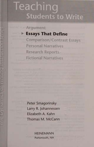 Teaching Students to Write Essays That Define
