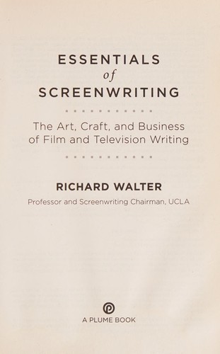 Essentials of Screenwriting