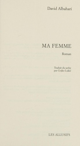 Ma femme