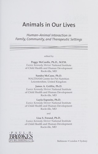 Animals in Our Lives