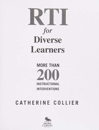RTI for Diverse Learners