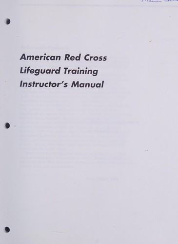 American Red Cross Lifeguard Training Instructor's Manual