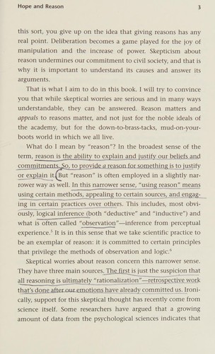 In praise of reason