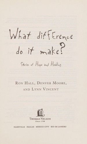 What difference do it make?