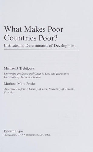 What Makes Poor Countries Poor?