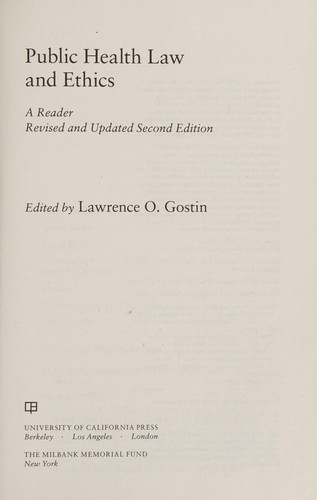 Public health law and ethics