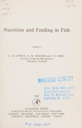 Nutrition and Feeding in Fish