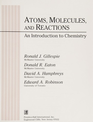 Atoms, molecules, and reactions
