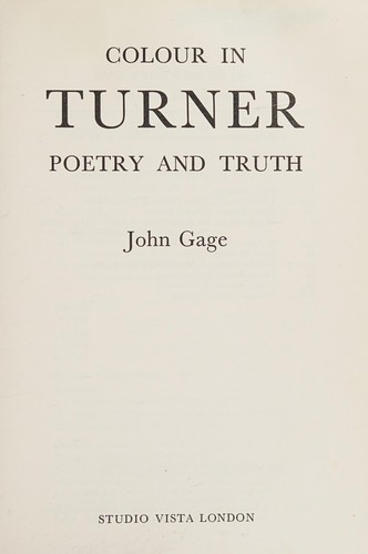 Colour in Turner