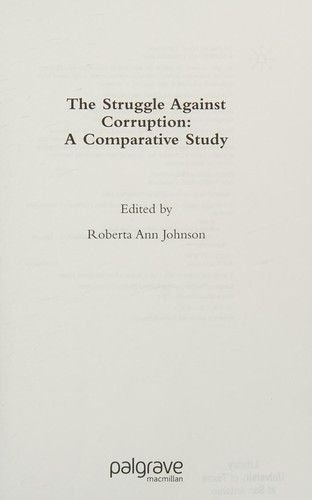 The struggle against corruption