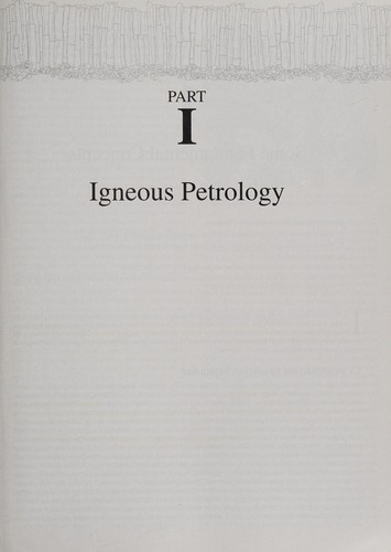 An introduction to igneous and metamorphic petrology