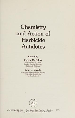 Chemistry and action of herbicide antidotes