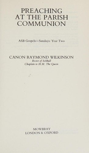 Preaching at the Parish Communion