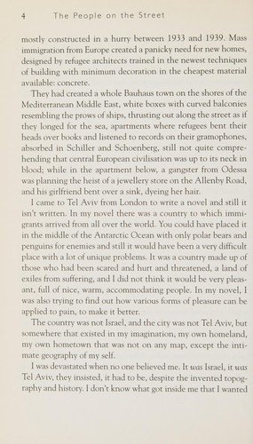 People on the Street: A Writer's View of Israel