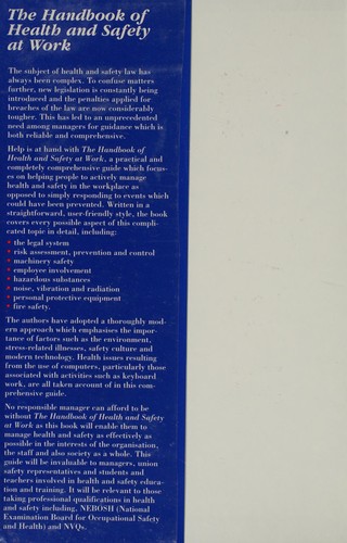 Handbook of Health and Safety at Work