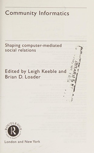 Community Informatics