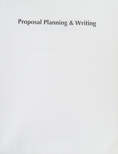 Proposal planning & writing