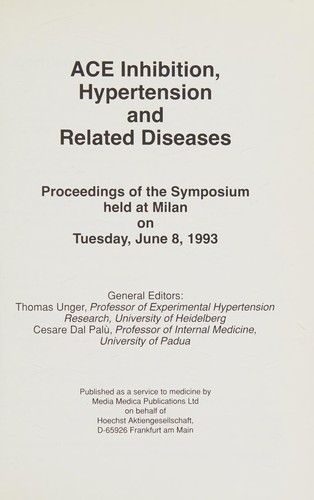 ACE Inhibition, Hypertension and Related Diseases