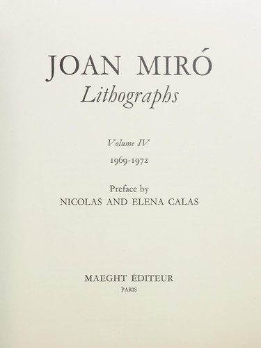 Joan Miro Lithographs