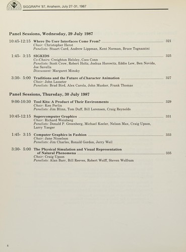 SIGGRAPH '87