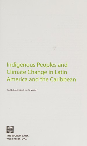 Indigenous Peoples and Climate Change in Latin America and the Caribbean