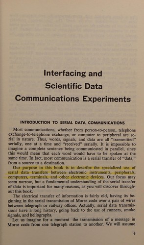 Interfacing and Scientific Data Communications Experiments