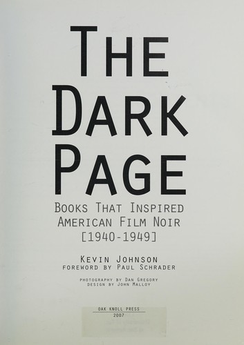 The Dark Page
