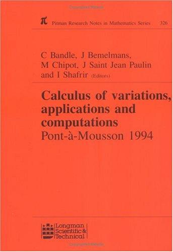 Calculus of Variations, Applications, and Computations