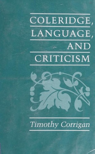 Coleridge, language, and criticism
