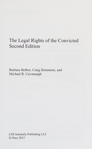 The Legal Rights of the Convicted