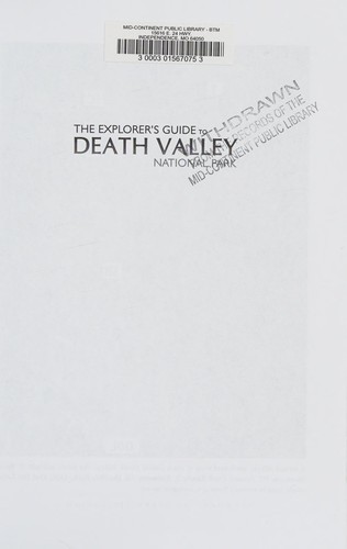 The Explorer's Guide to Death Valley National Park
