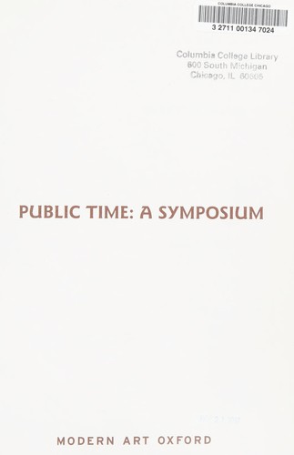 Public Time: A Symposium