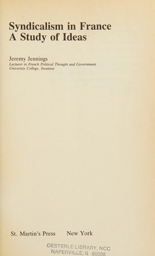 Syndicalism in France