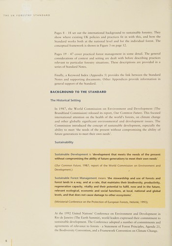The UK Forestry Standard