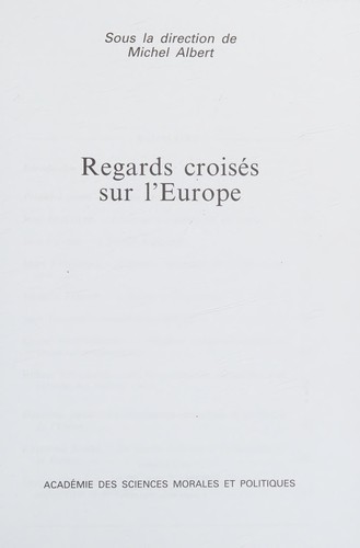 Regards croisés sur l'Europe