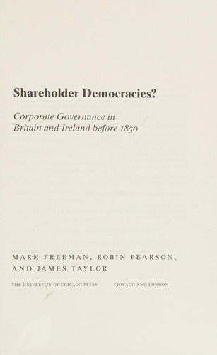 Shareholder democracies?