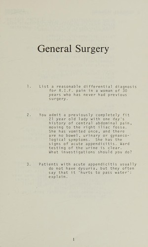 Questions and Answers in Surgery for Students