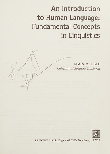 An Introduction to Human Language