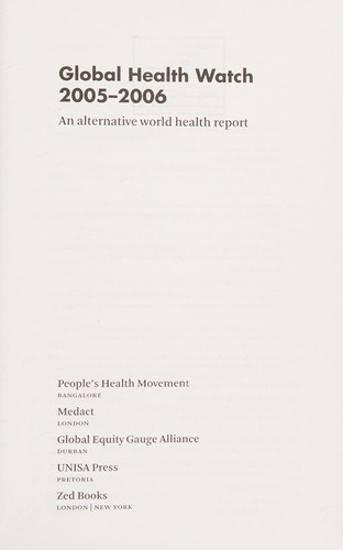Global Health Watch 2005-2006