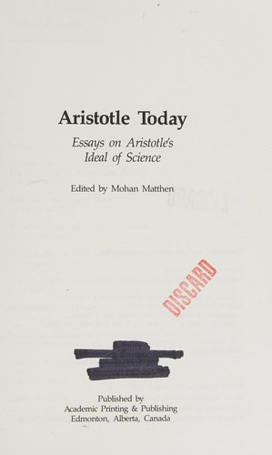 Aristotle today