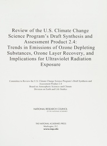 Review of the U.S. Climate Change Science Program's draft synthesis and assessement product 2.4