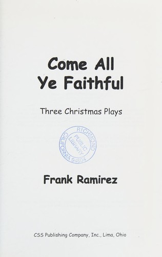 Come all ye faithful