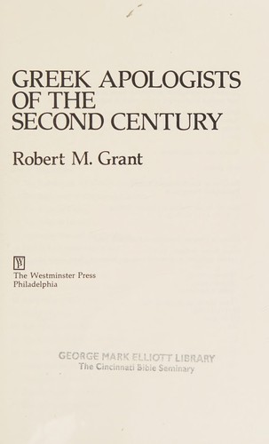Greek apologists of the second century