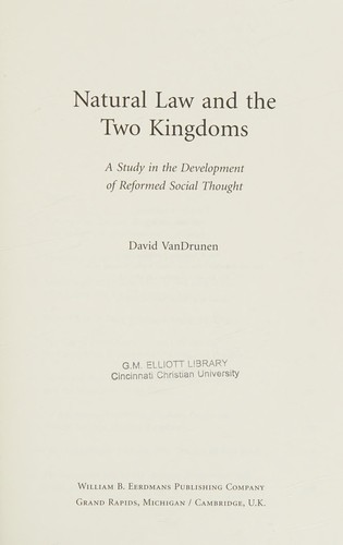 Natural Law and the Two Kingdoms