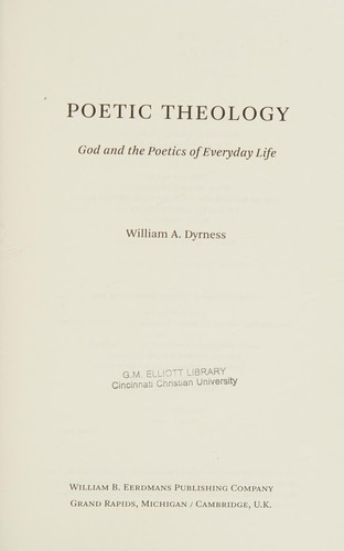 Poetic theology