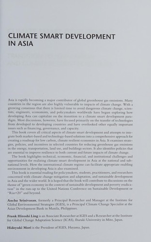 Transition to low carbon and climate resilient economies in Asia