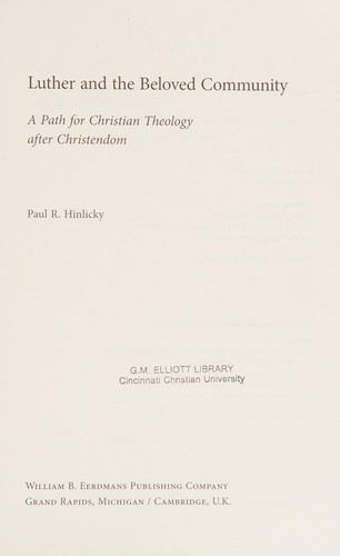 Luther and the beloved community