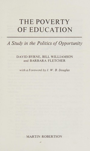 The Poverty of Education